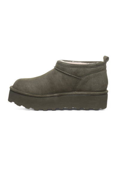 Bearpaw Retro Super Shorty Vegan Ankle Booties for Women in Algae