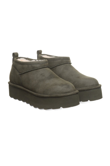 Bearpaw Retro Super Shorty Vegan Ankle Booties for Women in Algae