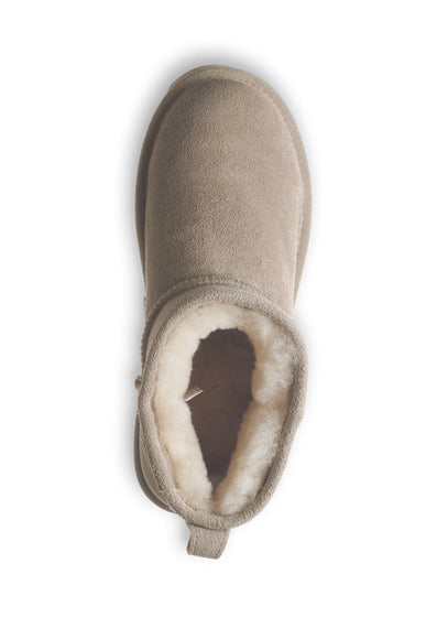 Bearpaw Shorty Ankle Booties for Women in Mushroom