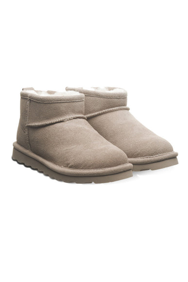 Bearpaw Shorty Ankle Booties for Women in Mushroom