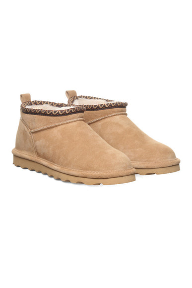 Bearpaw Super Shorty Deco Ankle Booties for Women in Iced Coffee