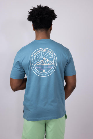 Billabong Rockies Adiv T-Shirt for Men in Glacier Blue