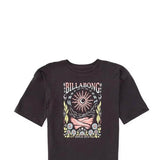 Billabong Youth Full Sun Graphic T-Shirt for Girls in Black Sands