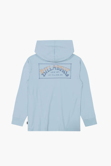 Billabong Youth Original Arch Hooded T-Shirt for Boys in Blue