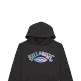 Billabong Youth Arch Wave Graphic Hoodie for Girls in Raven