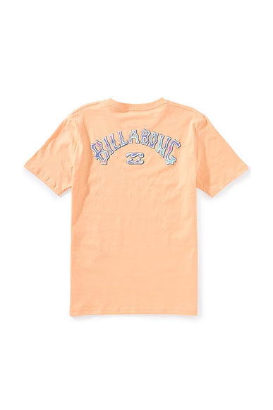 Billabong Youth Throwback T-Shirt for Boys in Peach