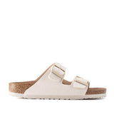 Birkenstock Arizona Vegan Canvas Sandals for Women in Eggshell