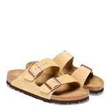 Birkenstock Arizona Suede Sandals in Latte Cream