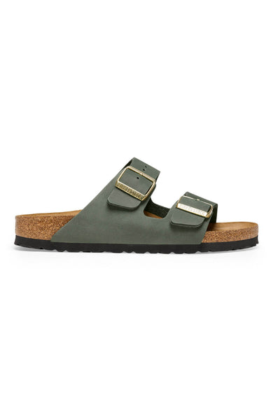 Birkenstock Arizona Nubuck Leather Sandals for Women in Thyme | 102576 ...