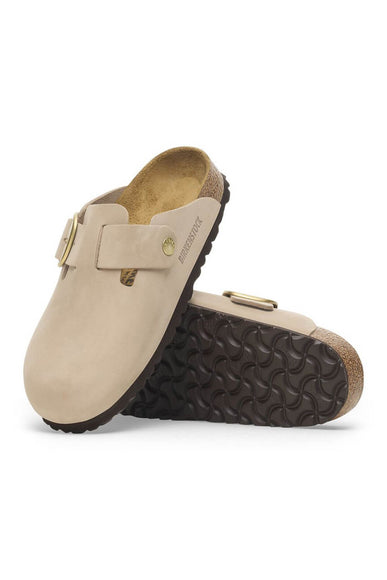 Birkenstock Boston Big Buckle Clogs for Women in Sandcastle