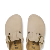 Birkenstock Boston Big Buckle Clogs for Women in Sandcastle