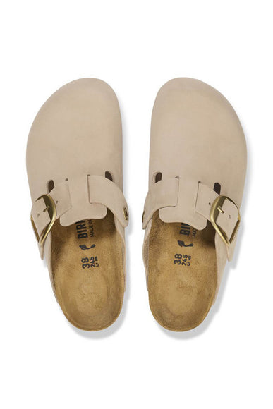 Birkenstock Boston Big Buckle Clogs for Women in Sandcastle