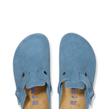 Birkenstock Boston Soft Footbed Clogs for Women in Elemental Blue