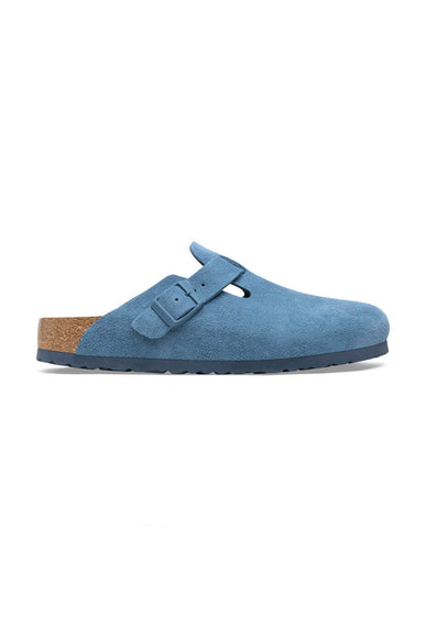 Birkenstock Boston Soft Footbed Clogs for Women in Elemental Blue