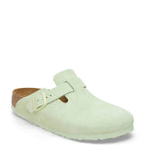 Birkenstock Boston Soft Footbed Clogs for Women in Faded Lime