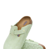 Birkenstock Boston Soft Footbed Clogs for Women in Faded Lime