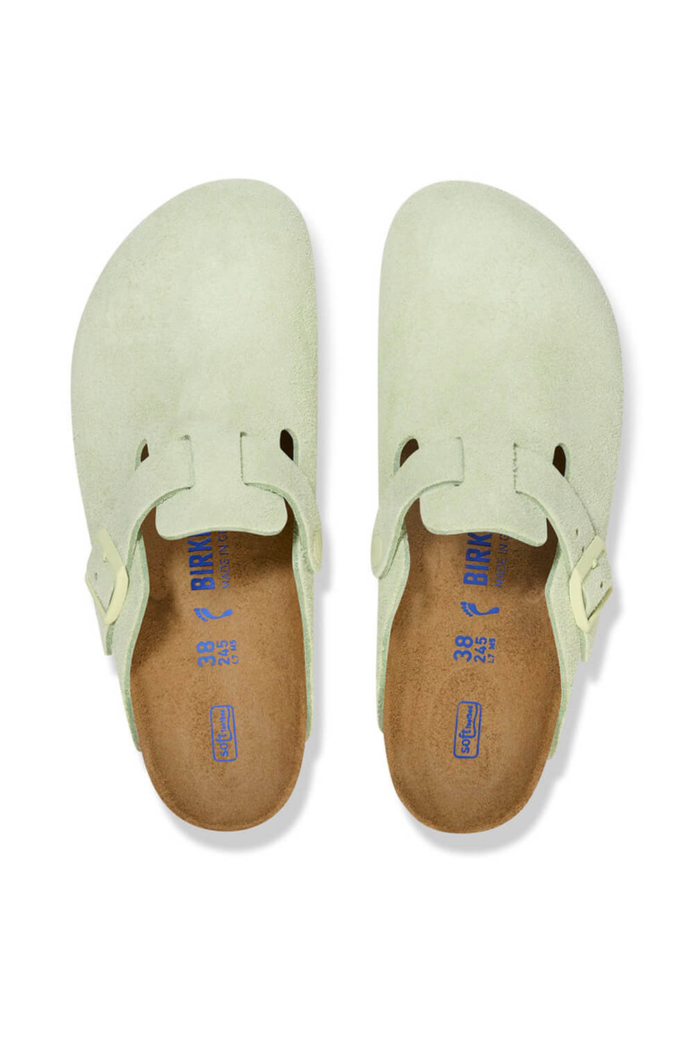 Birkenstock Boston Soft Footbed Clogs for Women in Faded Lime ...