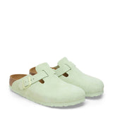 Birkenstock Boston Soft Footbed Clogs for Women in Faded Lime