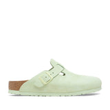 Birkenstock Boston Soft Footbed Clogs for Women in Faded Lime