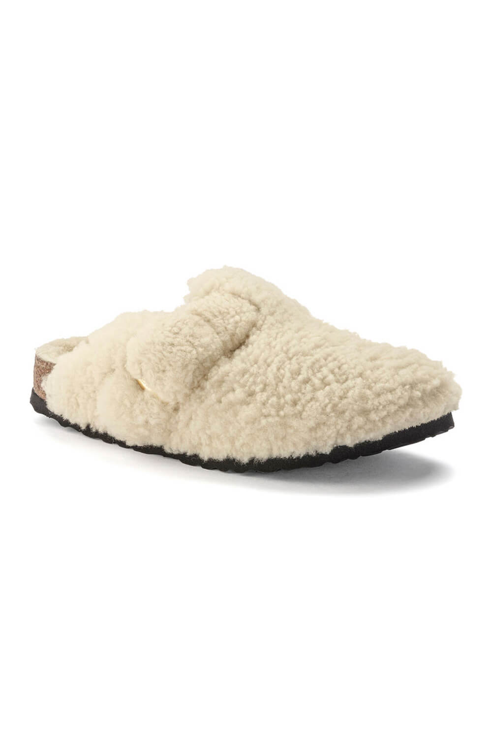 Birkenstock Arizona Big Buckle Shearling Teddy in Eggshell