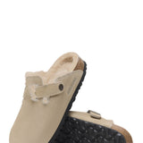 Birkenstock Boston Shearling Clogs for Women in Taupe