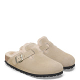 Birkenstock Boston Shearling Clogs for Women in Taupe