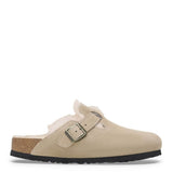 Birkenstock Boston Shearling Clogs for Women in Taupe