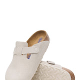 Birkenstock Boston Soft Footbed Clogs in Antique White