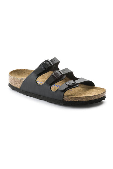 Birkenstock Florida Soft Footbed Birko-Flor Sandals for Women in Black