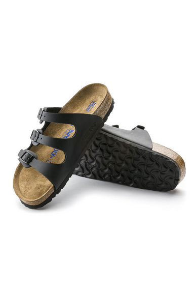 Birkenstock Florida Soft Footbed Birko-Flor Sandals for Women in Black