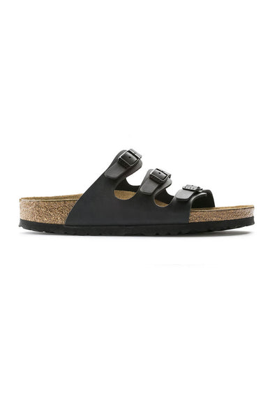 Birkenstock Florida Soft Footbed Birko-Flor Sandals for Women in Black