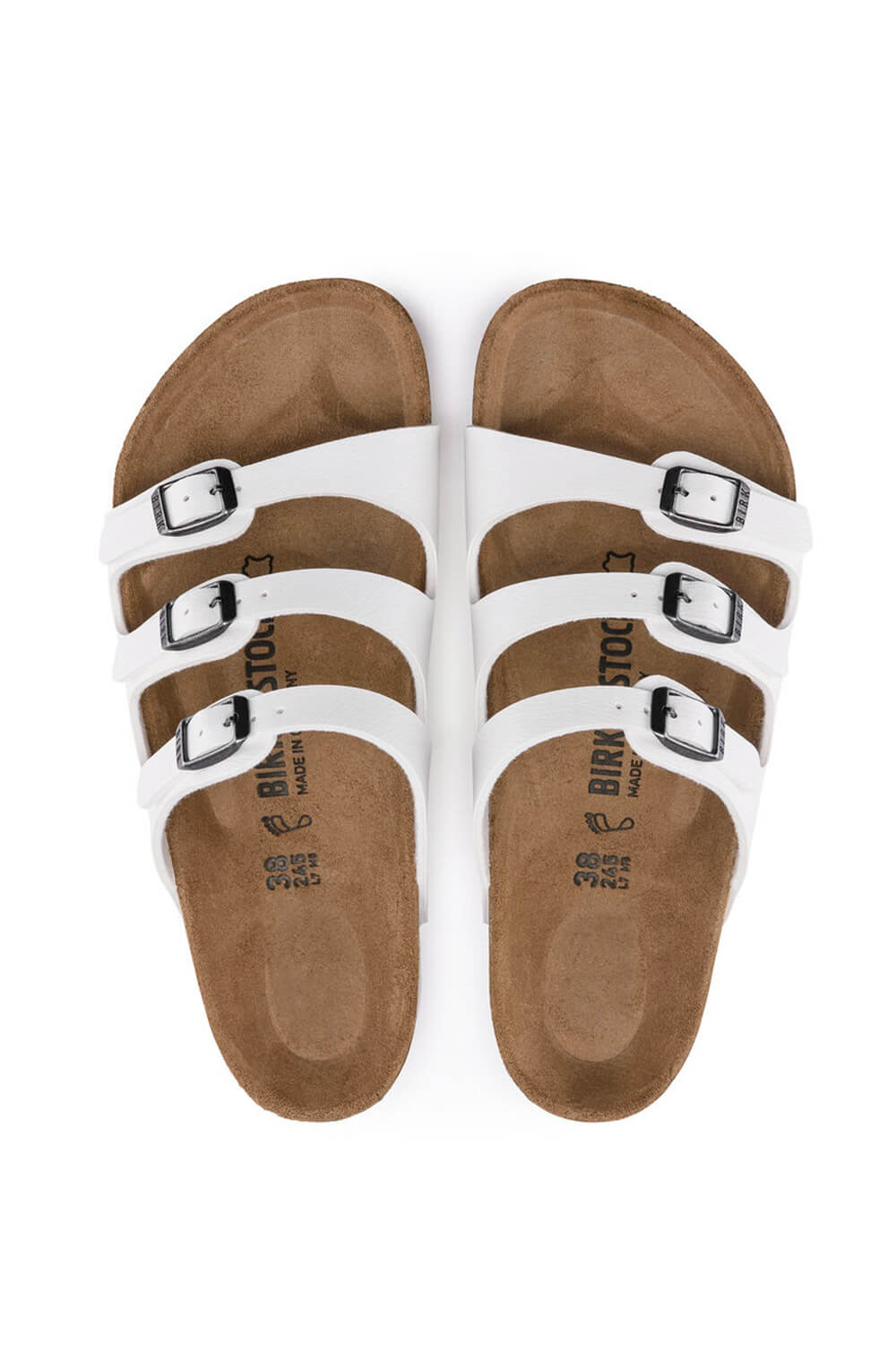 Birkenstock Florida Birko Flor Sandals for Women in White 1016765 Glik s