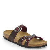 Birkenstock Franca Oiled Leather Sandals for Women in Zinfandel