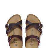 Birkenstock Franca Oiled Leather Sandals for Women in Zinfandel