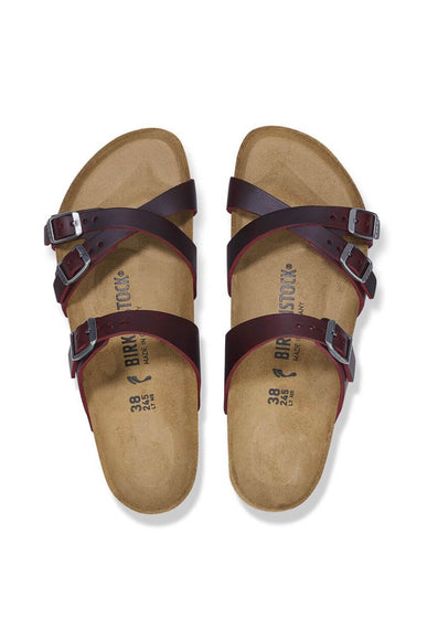 Birkenstock Franca Oiled Leather Sandals for Women in Zinfandel