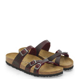 Birkenstock Franca Oiled Leather Sandals for Women in Zinfandel