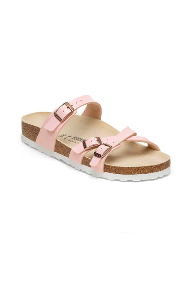 Birkenstock Franca Birko-Flor Embossed Sandals for Women in Pink Lizard