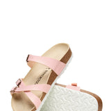 Birkenstock Franca Birko-Flor Embossed Sandals for Women in Pink Lizard