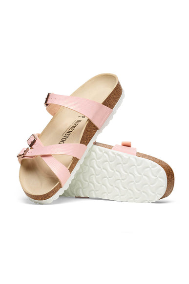 Birkenstock Franca Birko-Flor Embossed Sandals for Women in Pink Lizard