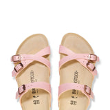 Birkenstock Franca Birko-Flor Embossed Sandals for Women in Pink Lizard