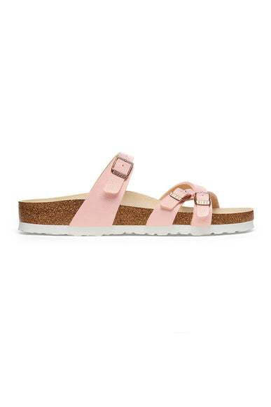 Birkenstock Franca Birko-Flor Embossed Sandals for Women in Pink Lizard