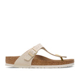 Birkenstock Gizeh Vegan Canvas Sandals for Women in Eggshell