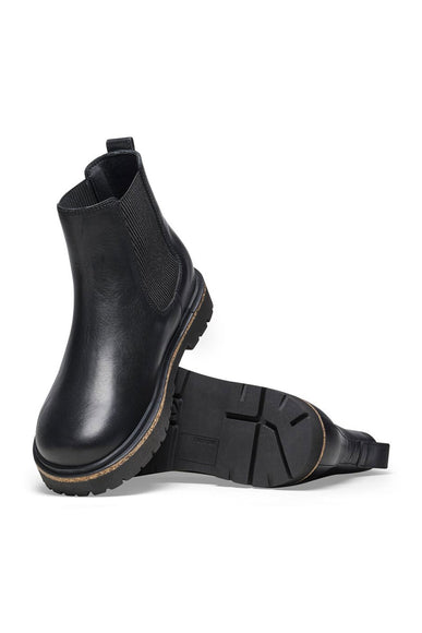 Birkenstock Highwood Slip On Leather Booties for Women in Black