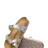 Birkenstock Mayari Sandals in Washed Metallic Silver