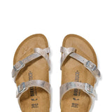 Birkenstock Mayari Sandals in Washed Metallic Silver