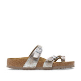 Birkenstock Mayari Sandals in Washed Metallic Silver