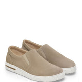 Birkenstock Oswego Suede Leather Shoes for Men in Taupe