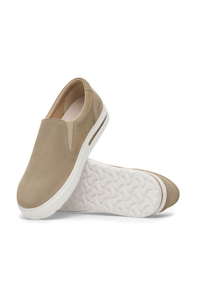 Birkenstock Oswego Suede Leather Shoes for Women in Taupe