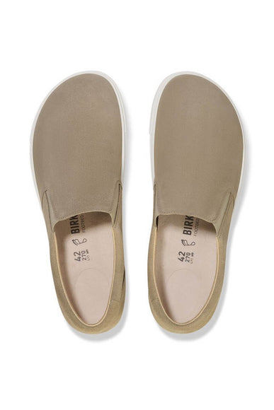 Birkenstock Oswego Suede Leather Shoes for Women in Taupe