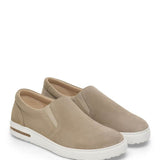 Birkenstock Oswego Suede Leather Shoes for Women in Taupe